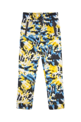 Pantaloni sportivi tie and dye - Giallo e nero