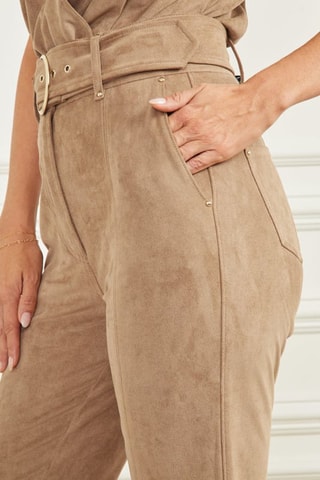 Pantalón regular fit - Beige