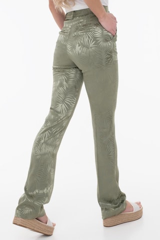 Chino regular taille haute - Kaki