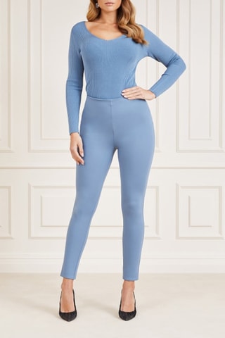 Legging 7/8 taille haute - Ciel