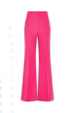 Pantalon wide legs taille haute - Fuchsia