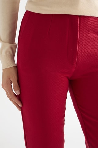 Pantalón regular fit Norah - Rojo