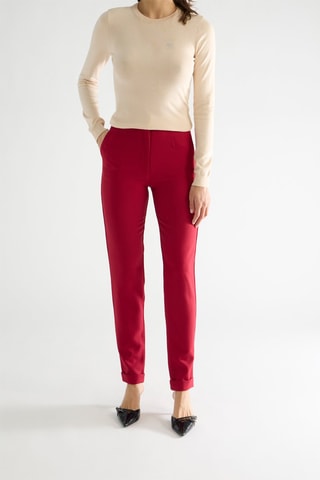 Pantalón regular fit Norah - Rojo