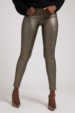 Pantalón skinny fit de tiro alto 1981 - Caqui