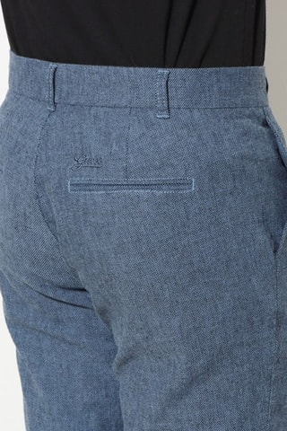 Pantalon en lin Myron - Bleu cobalt