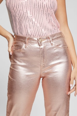 Pantalon straight Papete - Doré rose