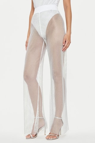 Pantalon taille haute - Blanc