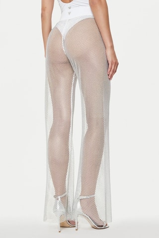 Pantalon taille haute - Blanc