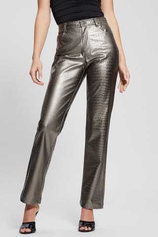 Pantalón regular fit Ambra - Plateado