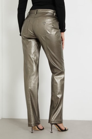 Pantalón regular fit Ambra - Plateado