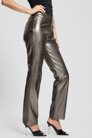 Pantalón regular fit Ambra - Plateado