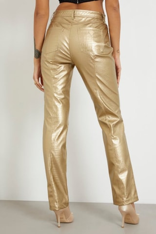 Pantalón regular fit Ambra - Dorado