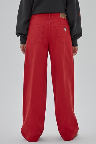 Calças de ganga - Vermelho