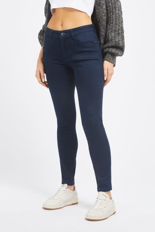 Vaquero skinny fit de tiro alto - Azul marino