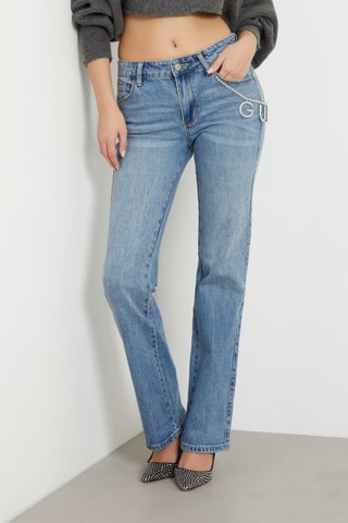 Calças de ganga straight Elysian - Azul-claro