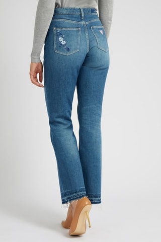 Calças de ganga direitas - Azul-marinho