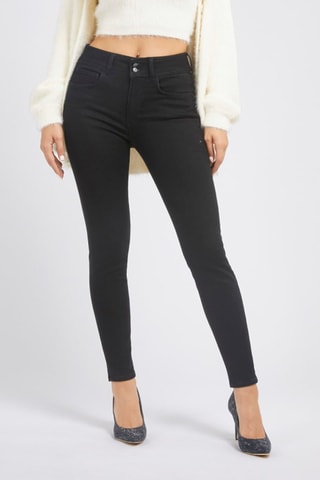 Vaquero skinny fit de tiro alto - Negro