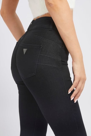 Vaquero skinny fit de tiro alto - Negro
