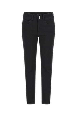 Vaquero skinny fit de tiro alto - Negro