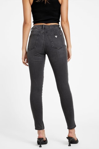 Vaquero skinny fit de tiro alto - Gris oscuro