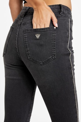 Vaquero skinny fit de tiro alto - Gris oscuro