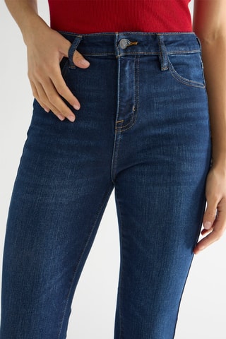 Vaquero skinny fit de tiro alto Tamara - Azul marino