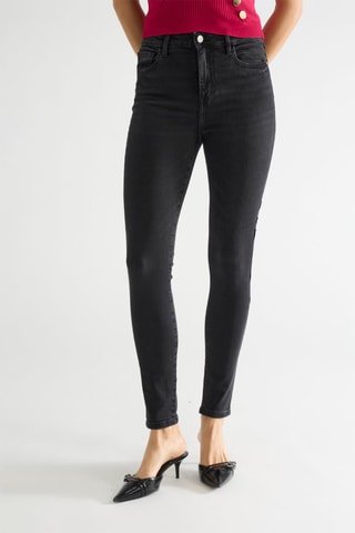 Jean skinny taille haute Tama - Noir