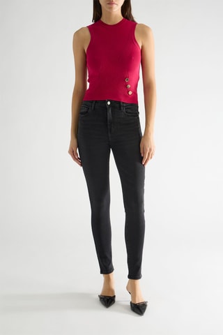 Jean skinny taille haute Tama - Noir