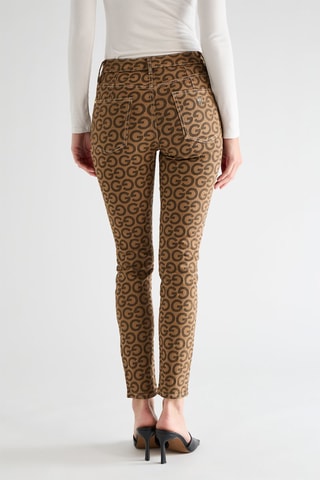 Jean skinny taille haute Tama - Camel et marron