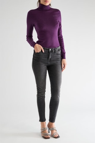 Jean skinny taille haute Fenice - Noir