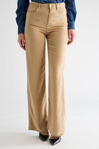 Jean palazzo taille haute Rebecca - Beige
