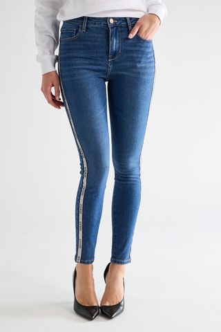 Vaquero skinny fit de tiro alto Tamara - Azul marino