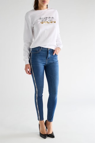Vaquero skinny fit de tiro alto Tamara - Azul marino