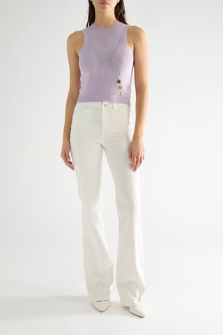 Vaquero skinny fit de tiro alto Fenice - Blanco