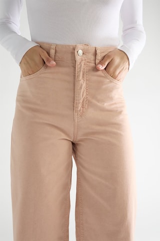 Jean flare taille haute Flavia - Rose clair