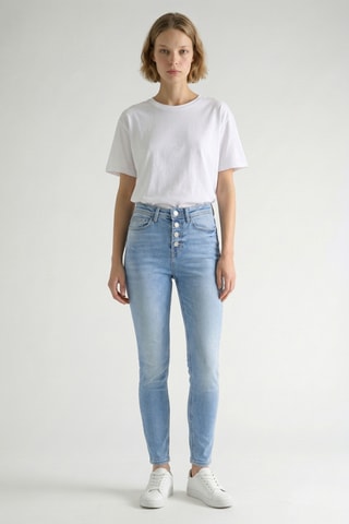 Vaquero skinny fit de tiro alto Fenice - Azul claro