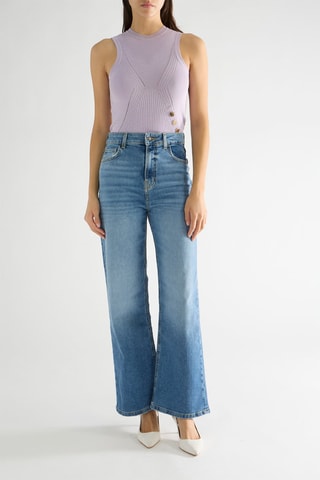 Vaquero wide leg Cobra - Azul