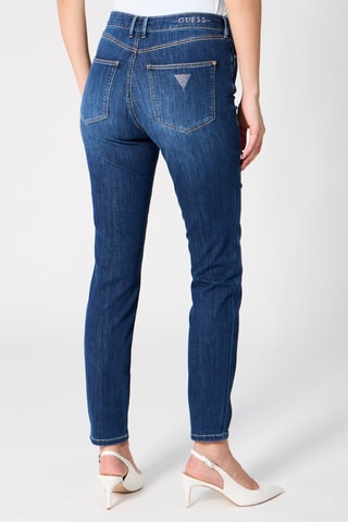 Vaquero skinny fit de tiro alto - Azul marino