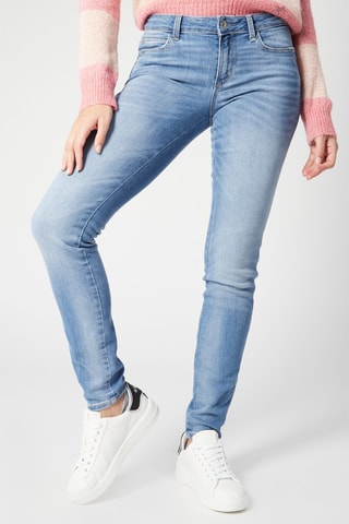 Calças de ganga direitas Azul-escuro