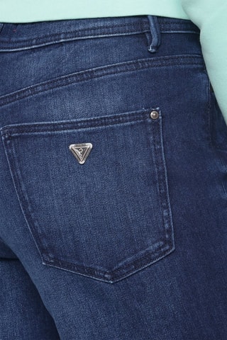 Calças de ganga skinny cintura subida - Azul-escuro