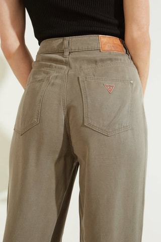 Jean mom taille haute - Kaki