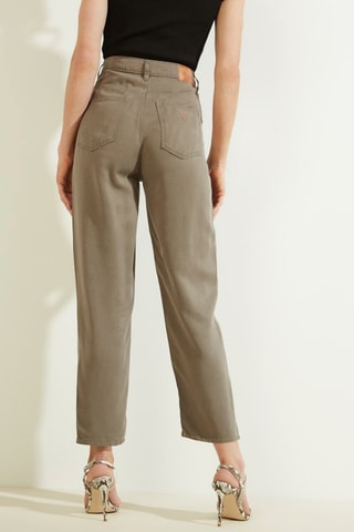 Jean mom taille haute - Kaki