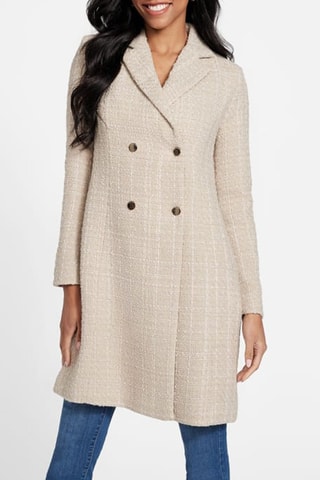 Abrigo de tweed - Beige