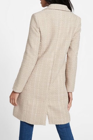 Abrigo de tweed - Beige