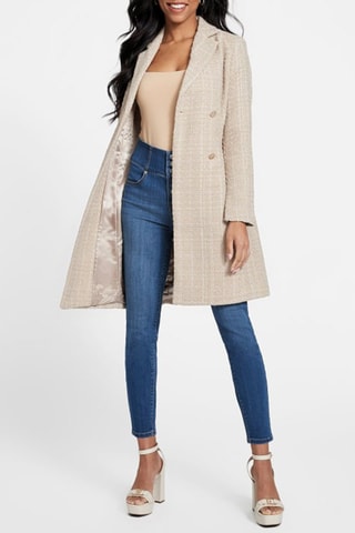 Abrigo de tweed - Beige