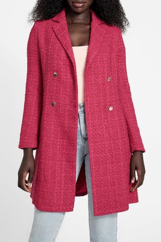 Abrigo de tweed - Rosa