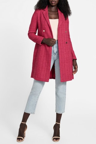 Abrigo de tweed - Rosa