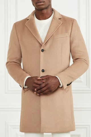 Manteau en laine Camel