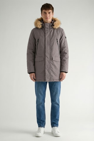 Parka à capuche Leon - Gris foncé