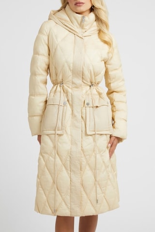 Abrigo con capucha Lucille - Beige